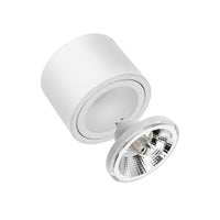 Spectrum CHLOE AR111 GU10 Lámpara de Techo LED, Redonda Ajustable Blanca, Montaje en Superficie, IP20 20W Máx