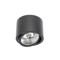 Lámpara de techo LED Spectrum CHLOE AR111 GU10, IP20, redonda ajustable, carcasa de aluminio negro, 20W máx 250V