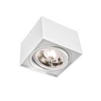 Lámpara de techo LED de superficie Spectrum CHLOE AR111 GU10, IP20 carcasa de aluminio Blanco, 20W máx 250V