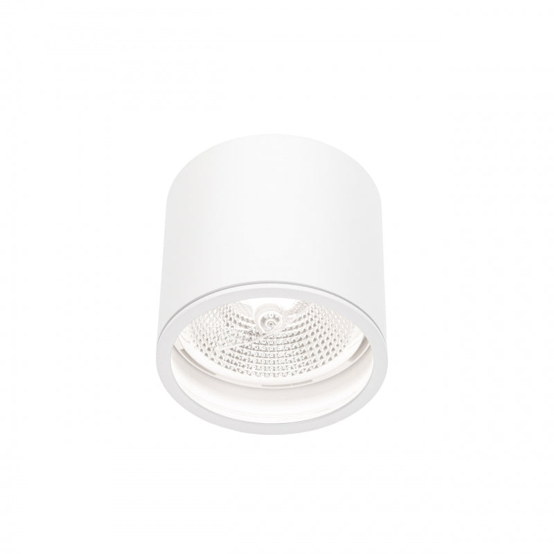 Spectrum CHLOE AR111 GU10 Surface Mounted Ceiling Light IP65 White Aluminum 250V Indoor Outdoor