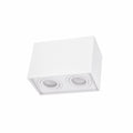 Spectrum CHLOE DUO Rectángulo Blanco Foco de Techo Ajustable 2xGU10 Montaje en Superficie IP20 Interior