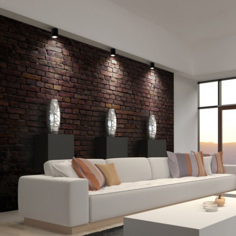 Foco de techo LED Spectrum CHLOE GU10, IP20 Negro Plata redondo ajustable, 250V máx 10W, aluminio
