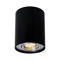 Foco de techo LED Spectrum CHLOE GU10, IP20 Negro Plata redondo ajustable, 250V máx 10W, aluminio