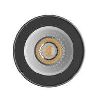 Luminaria de superficie LED Spectrum CHLOE GU10 Redonda Negra IP44 carcasa de aluminio 250V uso interior