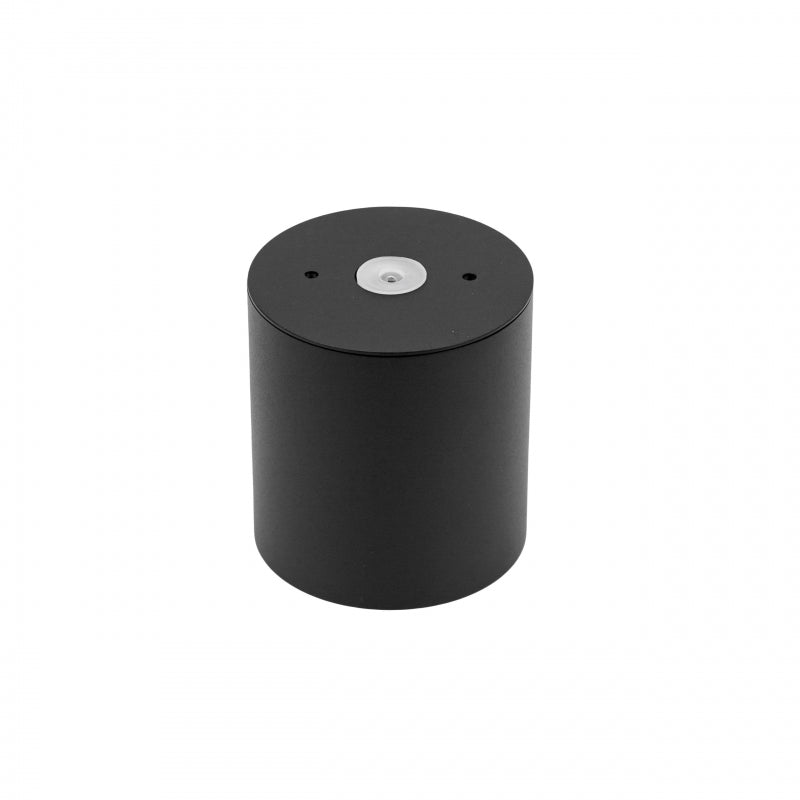 Lámpara de techo empotrada en superficie Spectrum CHLOE GU10, IP65 Carcasa redonda de aluminio negro, 250V, 6W Máx