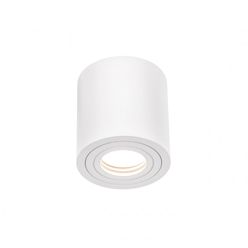 Luminaria de techo empotrada en superficie Spectrum CHLOE GU10, Blanca, IP65, Aluminio Vidrio, 250V, 90x97mm