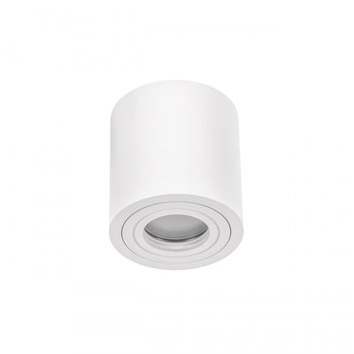 Spectrum CHLOE GU10 surface-mounted ceiling luminaire, White, IP65, Aluminum Glass, 250V, 90x97mm