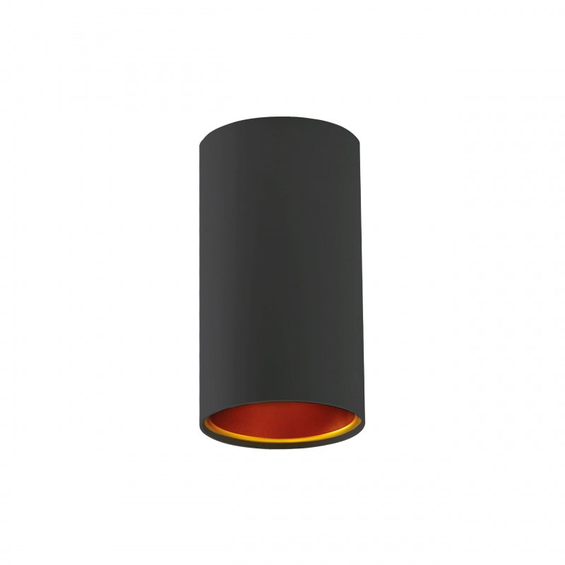 Spectrum CHLOE GU10 surface-mounted LED spot, 10W max, IP20, Black Golden, 250V, aluminum housing