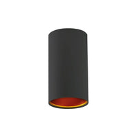 Foco LED de superficie Spectrum CHLOE GU10, 10W máx, IP20, Negro Dorado, 250V, carcasa de aluminio