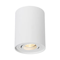 Spectrum CHLOE GU10 Surface Mounted LED Spot, IP20, 250V, Adjustable Round White Aluminum Housing