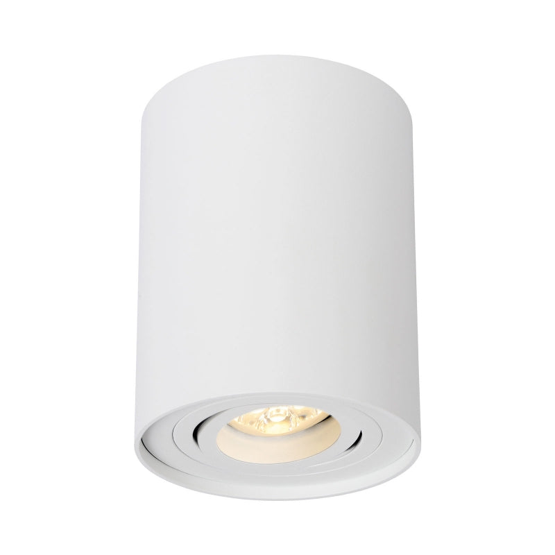 Foco LED de superficie Spectrum CHLOE GU10, IP20, 250V, carcasa redonda ajustable de aluminio blanco
