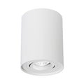 Foco LED de superficie Spectrum CHLOE GU10, IP20, 250V, carcasa redonda ajustable de aluminio blanco