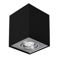 Spectrum CHLOE GU10 Surface Mounted LED Spot Light, Adjustable Black Silver, IP20, 250V, 10W Max