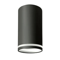 Luminaria de techo empotrada en superficie Spectrum CHLOE Mini Ring GU10 230V IP20 Aluminio negro 55x107mm