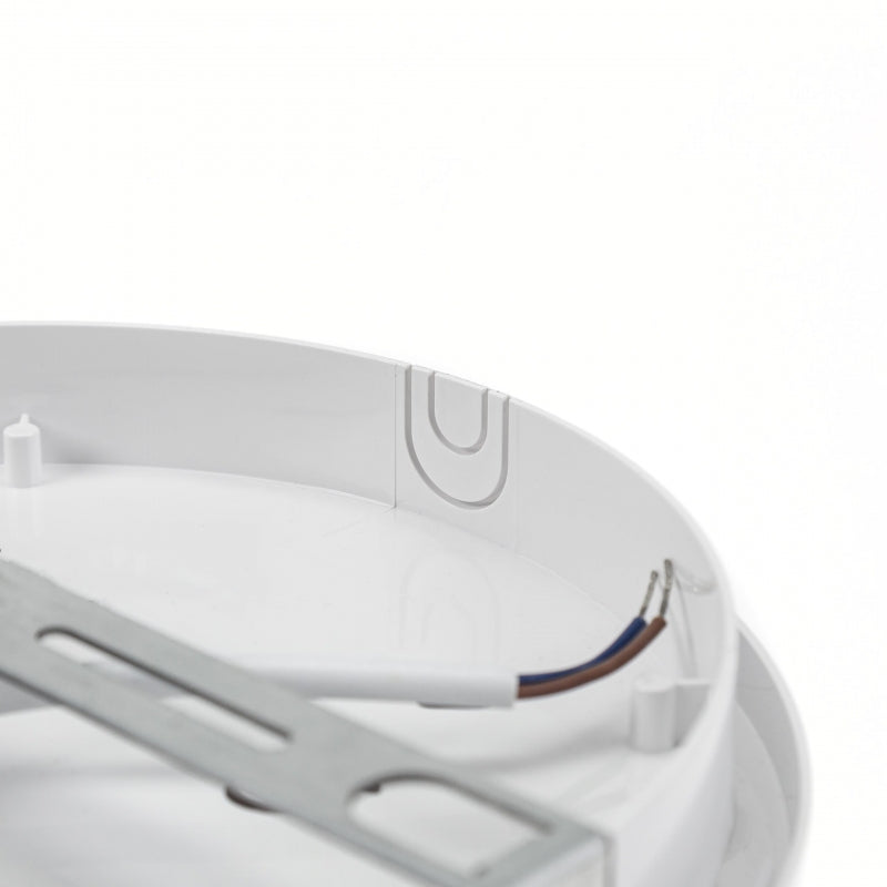 Lámpara de techo Spectrum LED 20W IP54 230V 4000K blanco neutro redonda con sensor PIR 2300 lúmenes Blanco