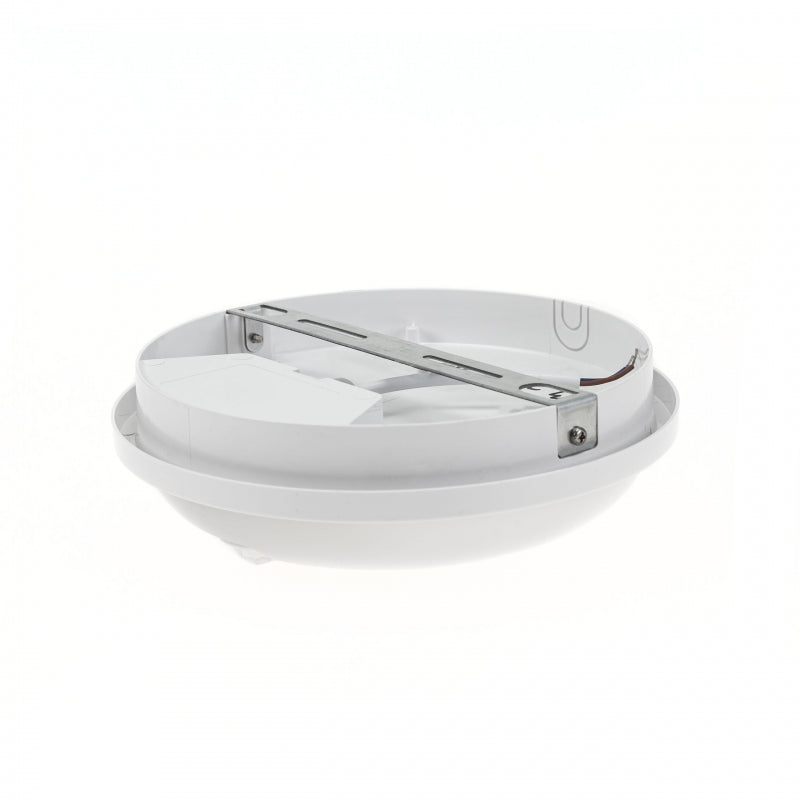 Lámpara de techo Spectrum LED 20W IP54 230V 4000K blanco neutro redonda con sensor PIR 2300 lúmenes Blanco