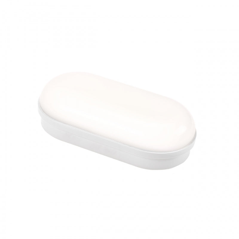 Spectrum LED 8W Oval Ceiling Light IP54 230V 4000K Neutral White 820 lumens Polycarbonate Housing