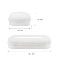 Lámpara de techo ovalada LED Spectrum 8W IP54 230V 4000K Blanco Neutro 820 lúmenes Carcasa de policarbonato