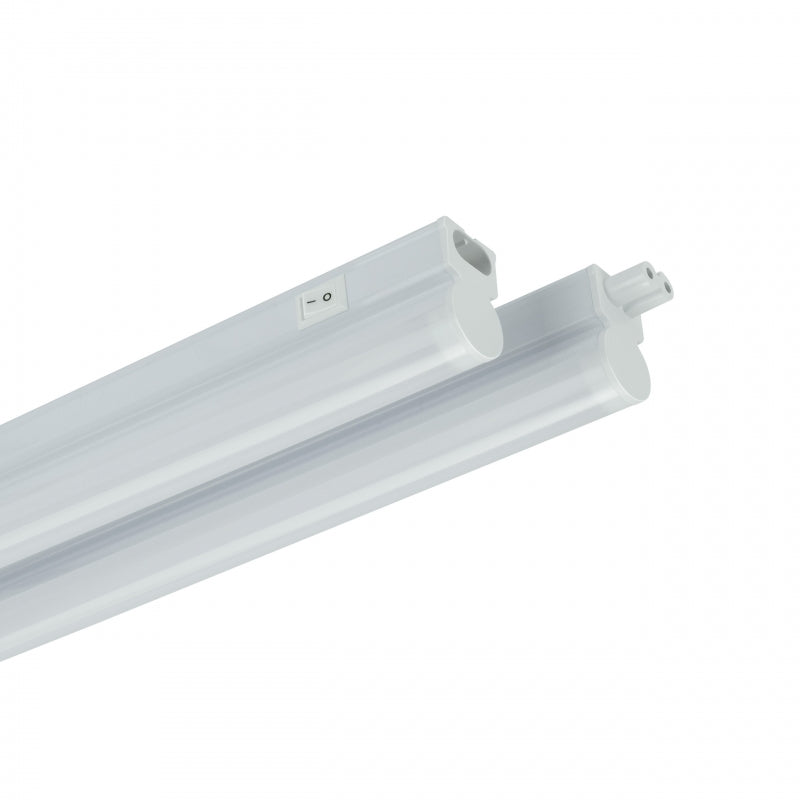 Luz de gabinete LED Spectrum 1200mm 14W 6000K 1680 lúmenes 230V IP20 Montaje en superficie blanca con interruptor