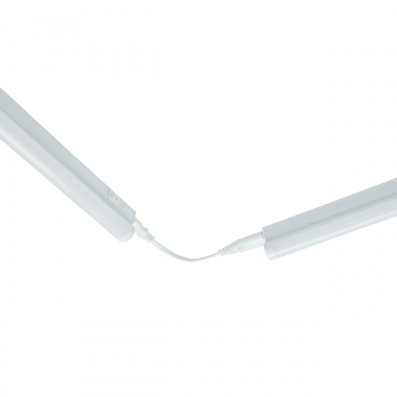 Luz de gabinete LED Spectrum 1200mm 14W 6000K 1680 lúmenes 230V IP20 Montaje en superficie blanca con interruptor