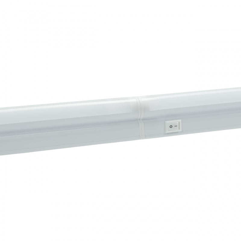 Luz de gabinete LED Spectrum 1200mm 14W 6000K 1680 lúmenes 230V IP20 Montaje en superficie blanca con interruptor