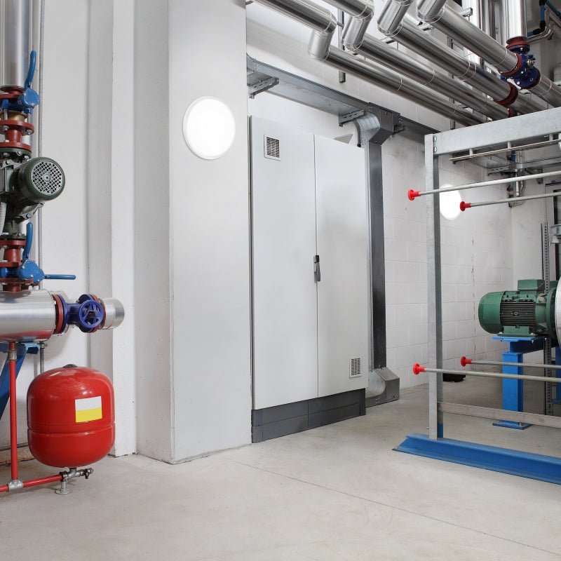 Lámpara de techo LED Spectrum 8W 230V 4000K IP54 IK10 redonda blanco neutro montaje en superficie 940 lúmenes