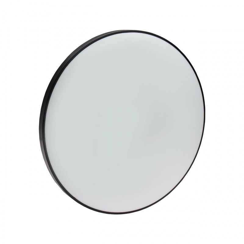 Lámpara de techo LED Spectrum 32W 6000K 230V IP54 redonda Blanco Negro 3450 lúmenes haz 115° montaje superficial