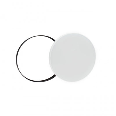 Lámpara de techo LED Spectrum NYMPHEA Blanco y Negro 32W 4000K 230V IP54 montaje en superficie redonda 3400 lúmenes