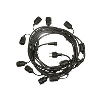 Guirnalda luminosa LED Spectrum de 5m con 10 portalámparas E27, 220-240V, IP20, 3000K, CE RoHS, garantía de 5 años