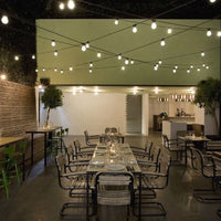 Guirnalda de luces LED Spectrum de 5m con 10 portalámparas E27, iluminación decorativa exterior, bombillas LED opcionales