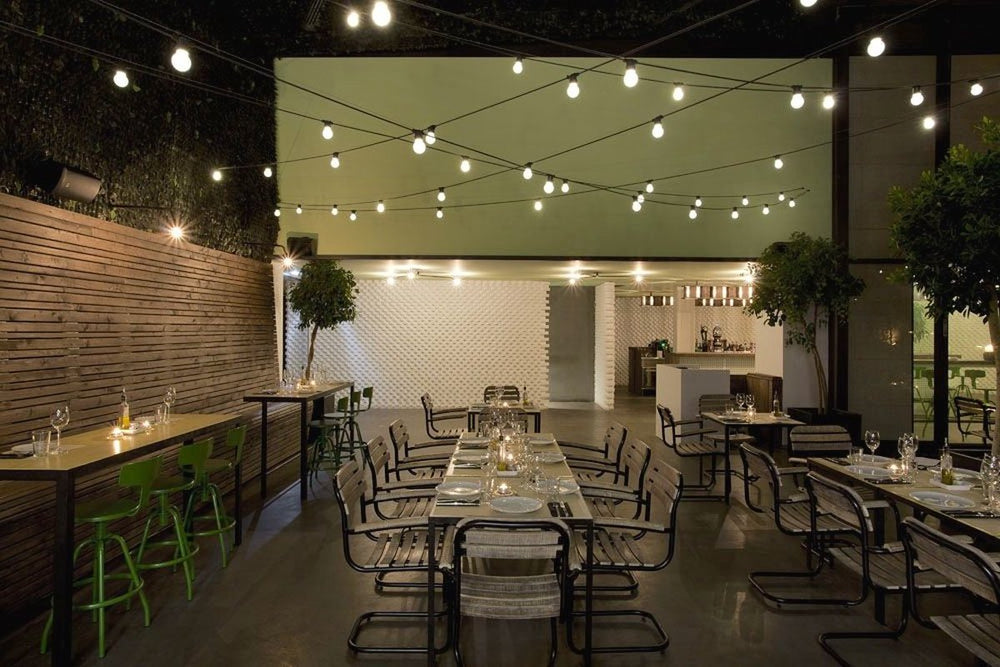 Guirnalda de luces LED Spectrum de 5m con 10 portalámparas E27, iluminación decorativa exterior, bombillas LED opcionales
