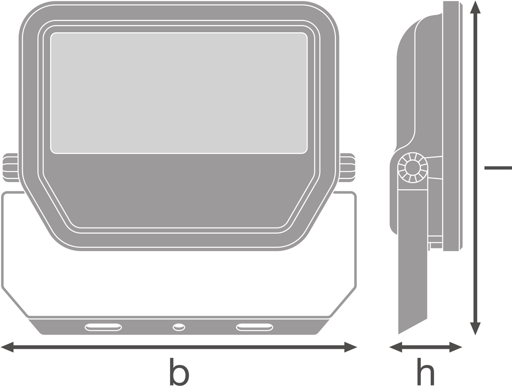 Proyector LED Spectrum GEN 4 Negro 41W 6000 lúmenes 6500K IP66 haz simétrico reemplaza 100W