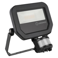Foco proyector LED Spectrum con sensor Negro 10W 1100 lúmenes 3000K IP65 haz amplio iluminación exterior