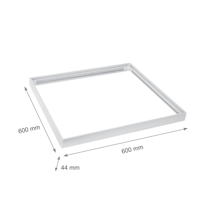 Marco Spectrum LED para luminaria de superficie ALGINE 600x600, carcasa de aluminio blanco