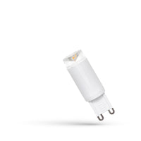 Bombilla Spectrum LED G9 2.5W 230V 6000K blanco frío 210 lúmenes ángulo de haz 100° carcasa de cerámica no regulable