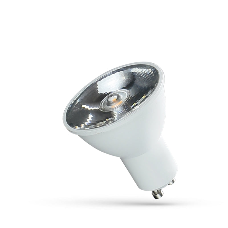 Bombilla LED GU10 Spectrum 230V 6W Blanco Neutro 4000K Proyector, Haz 10°, 480 lúmenes, IP20, CRI 80