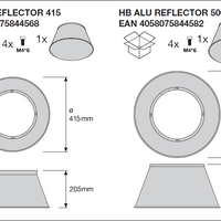 Spectrum LED Highbay Gen 5 Aluminio Negro 75W 4000K 13500 lúmenes 110D IP66 regulable 1-10V
