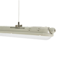 Spectrum LED LIMEA GIGANT Hermetic 1200mm 38W 6000K 230V IP65 IK10 Cold White Ceiling or Suspended Light Gray