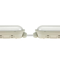 Spectrum LED LIMEA GIGANT Hermetic 1200mm 38W 6000K 230V IP65 IK10 Cold White Ceiling or Suspended Light Gray