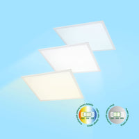 Panel LED Spectrum 48W CCT 230V 6300 lúmenes 120° IP20 CRI 80 Blanco 600x600 montaje empotrado o en superficie