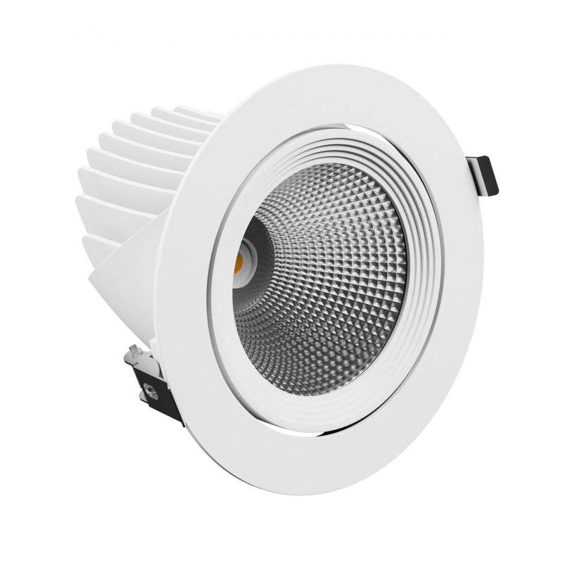 Downlight empotrado Spectrum LED SILENA 2 40W 230V 4000K 5000 lúmenes CRI 80 50° Blanco IP20 aluminio