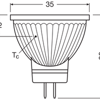 Reflector Spot LED Spectrum GU4 MR11 4.2W 4000K 345 lúmenes 36D Blanco Frío reemplaza 35W