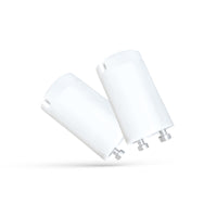 Arrancador de tubo LED Spectrum con alimentación por un lado, Blanco, 20mm x 38mm, fácil sustitución para instalación de tubos LED