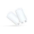 Arrancador de tubo LED Spectrum con alimentación por un lado, Blanco, 20mm x 38mm, fácil sustitución para instalación de tubos LED