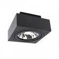 Foco LED de superficie Spectrum MIRORA AR111 GU10 Negro ajustable 20W 250V IP20 145x145x85mm