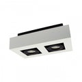 Reflector de techo empotrado Spectrum MIRORA GU10, 2x10W LED, 250V, IP20, ajustable, aluminio Blanco Negro