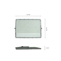 Proyector LED Spectrum NOCTIS MAX 150W 6500K 14000 lúmenes 230V IP65 IK08 85° Haz Carcasa Gris Exterior