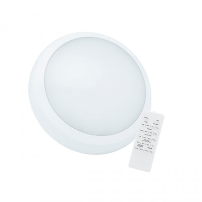 Lámpara de techo LED Spectrum NYMPHEA CITY PRO 2 24W CCT 230V IP65 IK08 3500 lúmenes 120° Redonda Blanca con sensor