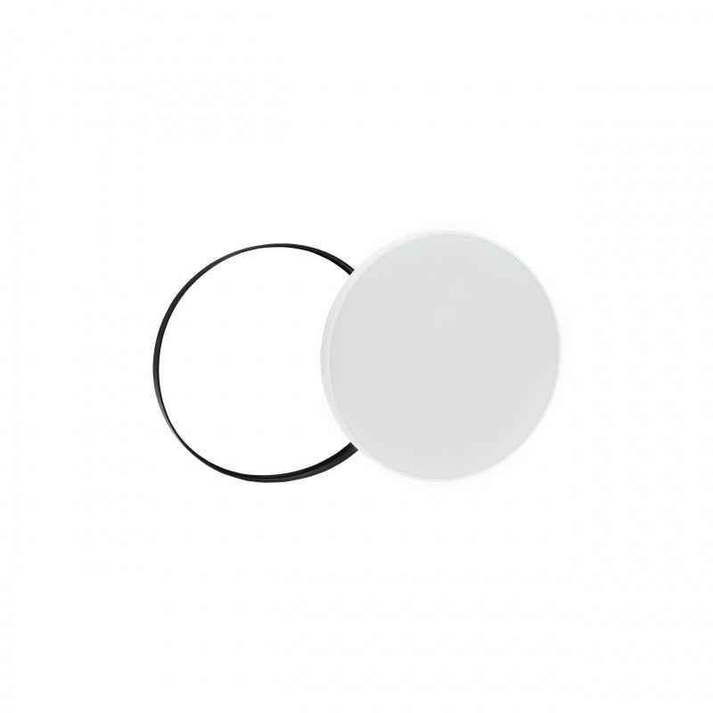 Lámpara de techo LED Spectrum NYMPHEA 24W CCT 230V 3150 lúmenes 115° IP54 CRI 80 Blanco Negro Redonda de Superficie