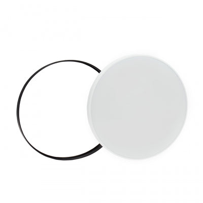 Lámpara de techo LED Spectrum NYMPHEA 40W 6000K 5300 lúmenes 230V IP54 Blanco Negro montaje superficial redondo